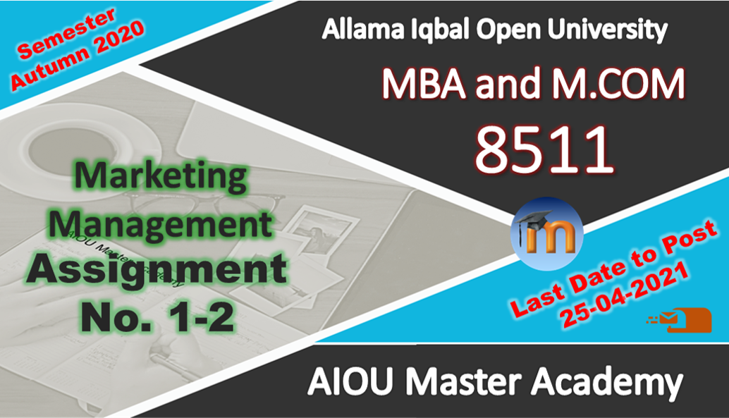 marketing management assignments