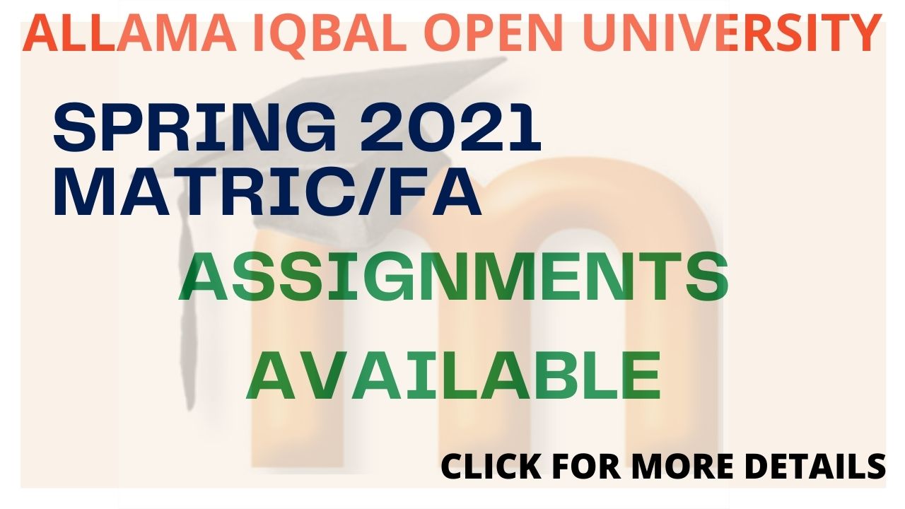 solved assignments spring 2021 fa